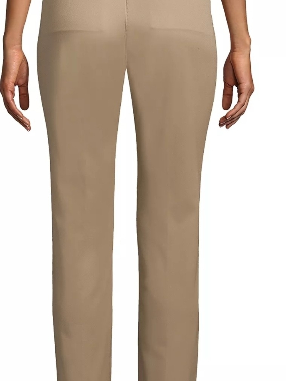 NWT Lands' End Women's Slim Leg Chino Pants 18W - Picture 2 of 4